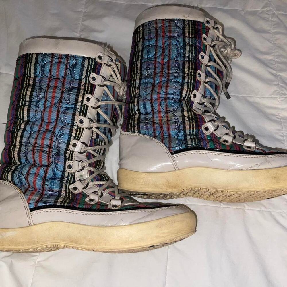 Coach Colorful Snow Boots - Size 7